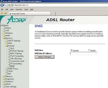 Configurarea modemului ADSL seria Acorp w422 (pagina 3), articolul, flashtorg magazin online