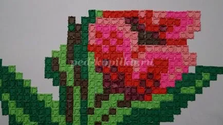 Mosaic origami papír a gyermekek számára