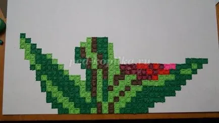 Mosaic origami papír a gyermekek számára