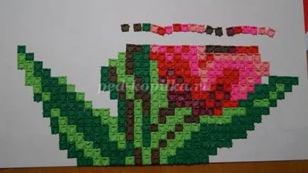 Mosaic origami papír a gyermekek számára