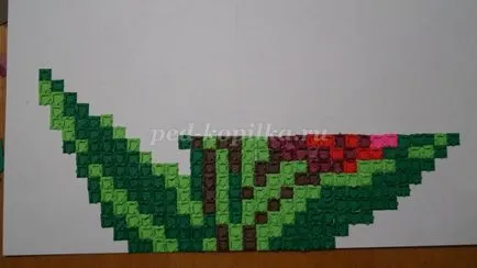 Mosaic origami papír a gyermekek számára