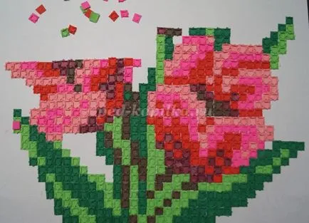 Mosaic origami papír a gyermekek számára