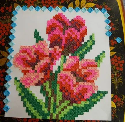 Mosaic origami papír a gyermekek számára