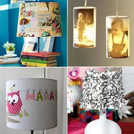 lămpi originale cu propriile lor mâini a doua ediție - 30 idei pentru decorarea abajur