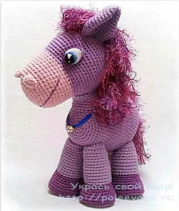 Плетене на една кука плетено пони - мека играчка с ръцете си схема украсяват вашия свят!