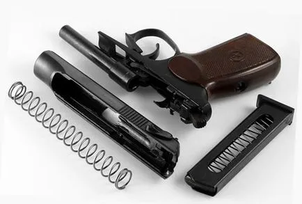 Makarov pistol de construcție traumatică, principiul de funcționare, comentarii, pret