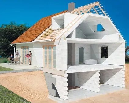Проекти на къщи от силикатни блокове