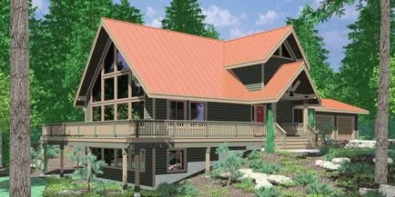 Proiecte de case din lemn cu garaj cu mâinile sale 45 cele mai bune scheme