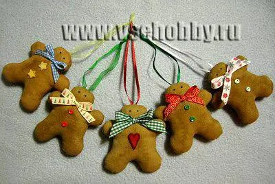 Gingerbread мъже Тилда майсторски клас с безплатни шаблони