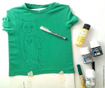 T-shirt pentru copii pictate lui - Masters Fair - manual, lucrate manual