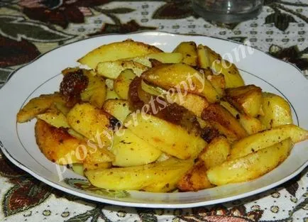 Recept burgonya-selyanski lépésről lépésre képeket egy serpenyőben