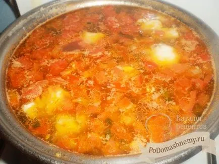 Burgonya leves recept paradicsom