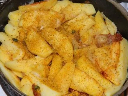 Recept burgonya-selyanski lépésről lépésre képeket egy serpenyőben