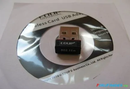 Adaptor WiFi edup ep-n8508 - usb (chip rtl8188cus)