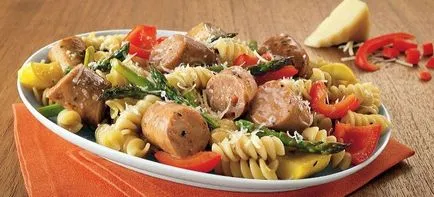 Salata cu paste - retete italiene cu șuncă, ton, carne de pui și roșii