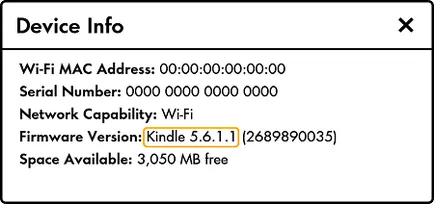 A legújabb firmware frissítéseket Kindle Paperwhite