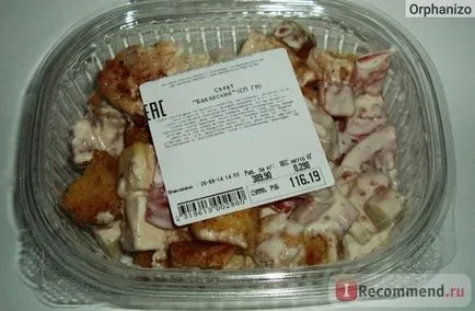 Salata hipermarket magnet bavarez - „dragoste salate cu pui, brânză și legume, atunci aici! 