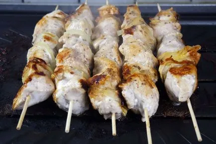 Skewers csirkemell joghurt - diétás receptek Ducane