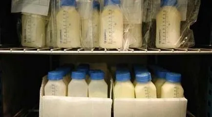 Câte magazin laptele matern în frigider, și cum să se încălzească în mod corespunzător în sus