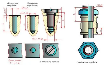 Csatlakozás csavaros - Mérnöki Graphics - információs oldalon az egészség és biztonság