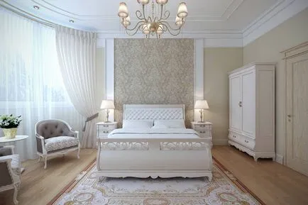 Dormitor în stil modern clasic fotografie, design interior, video, mobilier american 2017
