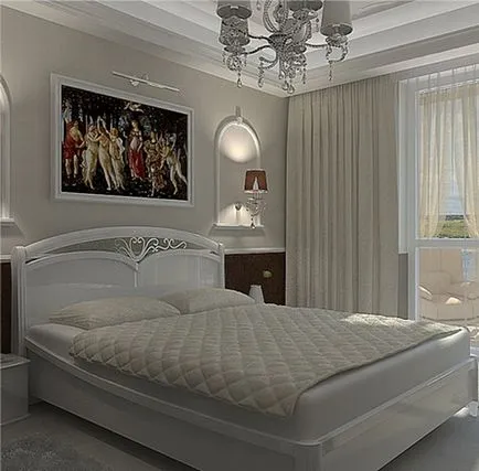 Design dormitor modern în stil clasic