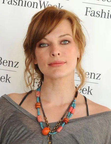 Divatos frizurák Milla Jovovich