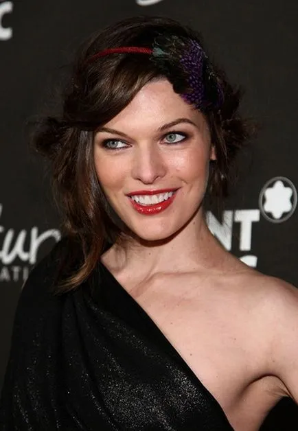 Divatos frizurák Milla Jovovich