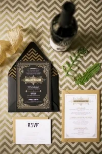 Invitatie de nunta Art Deco