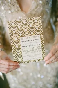 Invitatie de nunta Art Deco