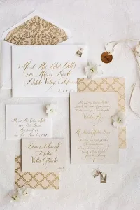 Invitatie de nunta Art Deco