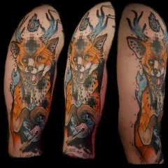 Fox tatuaj - ceea ce înseamnă schițe tatuaj și fotografii