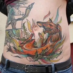 Fox tatuaj - ceea ce înseamnă schițe tatuaj și fotografii