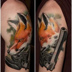 Fox tatuaj - ceea ce înseamnă schițe tatuaj și fotografii