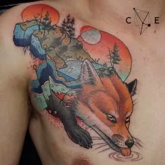 Fox tatuaj - ceea ce înseamnă schițe tatuaj și fotografii