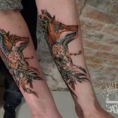 Fox tatuaj - ceea ce înseamnă schițe tatuaj și fotografii