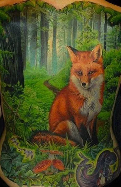 Fox tatuaj - ceea ce înseamnă schițe tatuaj și fotografii