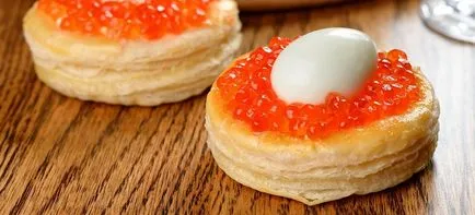 Tartlets umplute - rețete cu caviar, julienne în tartlet și alte