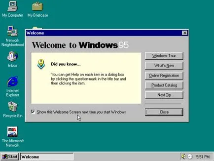 Instalați Windows 95