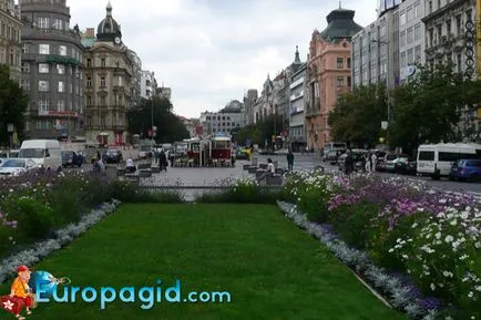 A prágai Vencel tértől, megtudhatja, hogyan lehet és hol található a térképen