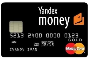 Виртуална карта Yandex Кредитна карта Пари