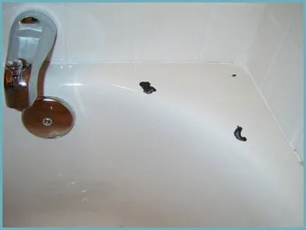 Restaurarea baie smalțului decât cârpi cip de piatră sau alte daune pe baie - un lucru ușor