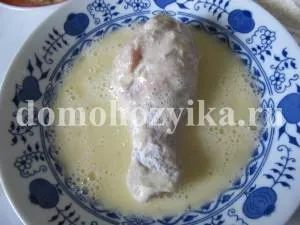 Pörkölt csirkecomb rántott-recept egy fotó