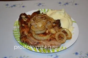 Grillezett hús a csonton - egy egyszerű recept a fotó