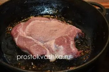 carne la grătar pe os - o reteta simpla, cu o fotografie