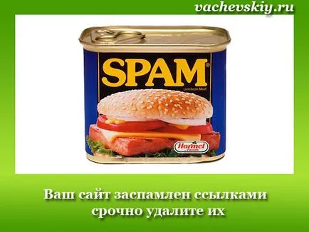 Link-uri spammed - elimina imediat link-uri către site-ul dvs.