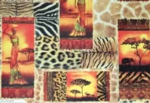 Afrikai decoupage képek a stílus, a palackok és bútorok safari téma