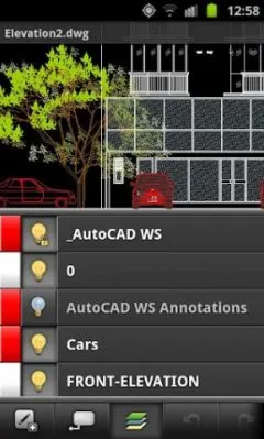 Autocad WS сега на андроид - работещи с рисунки