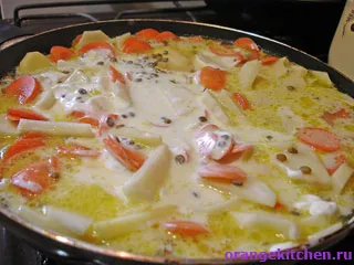 Egy tál lencse burgonyával - vegetáriánus receptek narancssárga konyha