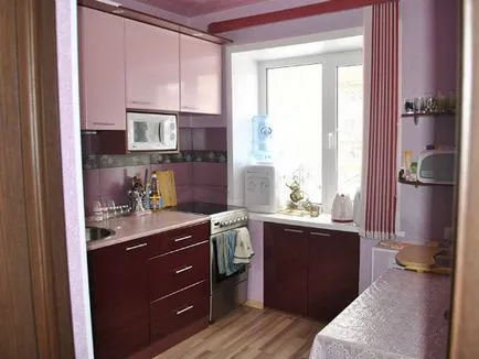 Culorile Maroon bucătărie, combinații de culori, stil, fotografie, design de bucătărie, design interior, reparații, fotografii